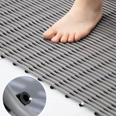 Toilet Bathroom Safety Floor Mat Non Slip Plastic Cushion Custom Size