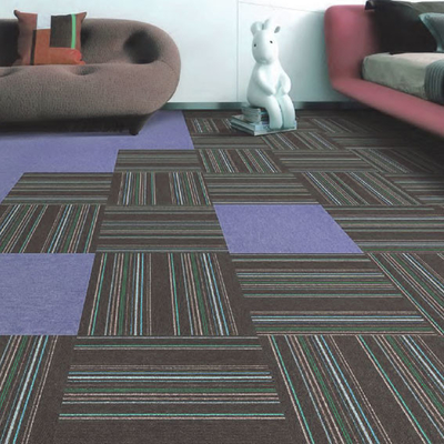 Nylon Surface PVC Backing Modular Carpet Tiles 4.5mm Thickness