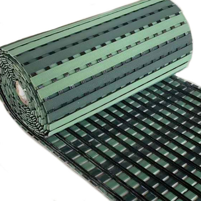 Open Grid Drainage Non Slip PVC Flooring Rolls 8mm For Swimming Pools