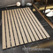 Crossed Strips Non Skid PVC Floor Mat Rug For Shower Room 45CM*75CM Grey Tan