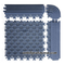 FS3000B 9MM Thick PVC Tiles Anti Slip Safety Mat Outdoor Waterproof Entry Mat