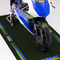 Tpr Pvc Bike Trainer Mats Indoor Motorcycle Logo Rug With 1.5mm Backing
