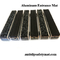 Aluminum Alloy Outdoor Entrance Floor Mats 20mm Depth Carpet Rubber Insert