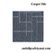 Commercial Office Hotel Carpet Tile PVC Backed Polypropylene Surface
